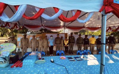 พล.ต.ต.ภิรมย์ สวนทอง ผบก.ภ.จว.ยโสธร ตรวจเยี่ยมจุดตรวจป้องกันและลดอุบัติเหตุทางถนนช่วงเทศกาลปีใหม่ พ.ศ.2567 ณ จุดตรวจหน้า สภ.ค้อวัง ถ.พลไว – ยางชุมน้อย ต.ค้อวัง