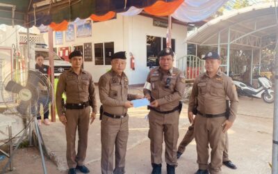 พล.ต.ต.ภิรมย์ สวนทอง ผบก.ภ.จว.ยโสธร ตรวจเยี่ยมจุดตรวจป้องกันและลดอุบัติเหตุทางถนนช่วงเทศกาลปีใหม่ พ.ศ.2567 ณ จุดตรวจหน้าตู้ยามฟ้าหยาด ต.ฟ้าหยาด อ.มหาชนะชัย