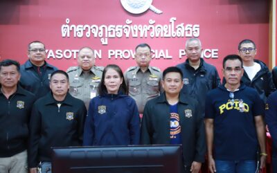 พล.ต.ต.ภิรมย์ สวนทอง ผบก.ภ.จว.ยโสธร พร้อมด้วย พ.ต.อ.อดิเทพ พิชาดุลย์ รอง ผบก.ภ.จว.ยโสธร ได้ประชุมมอบนโยบายในการปฏิบัติราชการในงานสืบสวนสอบสวน