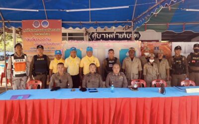 พล.ต.ต.ภิรมย์ สวนทอง ผบก.ภ.จว.ยโสธร ตรวจเยี่ยมจุดตรวจป้องกันและลดอุบัติเหตุทางถนนช่วงเทศกาลปีใหม่ พ.ศ.2567 ณ จุดตรวจหน้าตู้ยามคำเตย ต.คำเตย อ.ไทยเจริญ