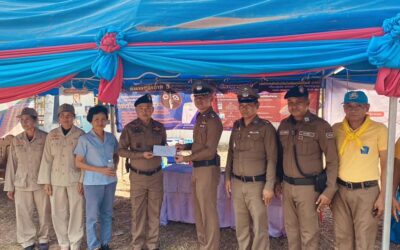 พล.ต.ต.ภิรมย์ สวนทอง ผบก.ภ.จว.ยโสธร ตรวจเยี่ยมจุดตรวจป้องกันและลดอุบัติเหตุทางถนนช่วงเทศกาลปีใหม่ พ.ศ.2567 ณ จุดตรวจหน้า สภ.กุดชุม