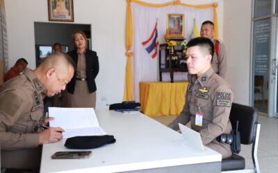 พล.ต.ต.ภิรมย์ สวนทอง ผบก.ภ.จว.ยโสธร ออกตรวจ สภ.ทรายมูล