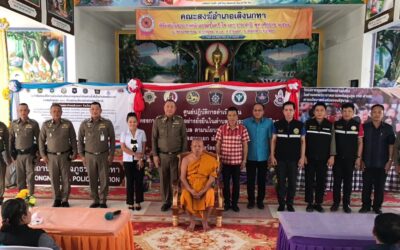 พล.ต.ต.ภิรมย์ สวนทอง ผบก.ภ.จว.ยโสธร มอบหมายให้ พ.ต.อ.สานิตย์ ไชยสถิตย์ รอง ผบก.ภ.จว.ยโสธร ดินทางร่วมรับการตรวจเยี่ยม การดำเนินงานโครงการชุมชนตำบลบำบัดอย่างยั่งยืน ตำบลแพร่ระบาดยาเสพติด สูงสุด 100 ตำบล ของ พล.ต.ต.ระพีพงษ์ สุขไพบูลย์ รอง ผบช.ภ.3 และคณะ