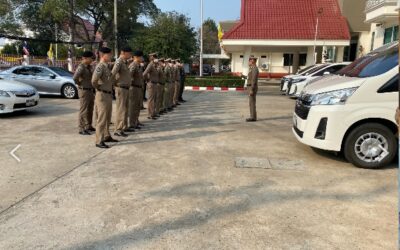 พล.ต.ต.ภิรมย์ สวนทอง ผบก.ภ.จว.ยโสธร มอบหมายให้ พ.ต.อ.อานุภาพ ผิวอ่อน รอง ผบก.ภ.จว.ยโสธร นำข้าราชการตำรวจ ที่ปฏิบัติหน้าที่สารถีและพลขับในขบวนรถยนต์ฯ เดินทางไปที่ว่าการ อ.คำเขื่อนแก้ว เพื่อซักซ้อมขบวนเสด็จฯ ร่วมกับตำรวจทางหลวง