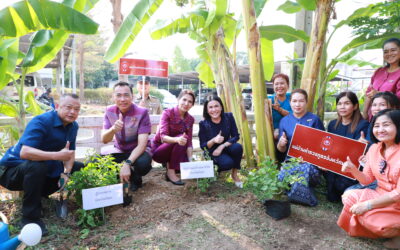 นายชรินทร์ ทองสุข ผู้ว่าราชการจังหวัดยโสธร พร้อมด้วย พล.ต.ต.ภิรมย์ สวนทอง ผบก.ภ.จว.ยโสธร, พ.ต.อ.อานุภาพ ผิวอ่อน รอง ผบก.ภ.จว.ยโสธร ร่วมกิจกรรม “Kick off ปลูกผักสวนครัว เพื่อสร้างความมั่นคงทางอาหาร ” การน้อมนำแนวพระราชดำริของสมเด็จพระกนิษฐาธิราชเจ้า กรมสมเด็จพระเทพรัตนราชสุดาฯ สยามบรมราชกุมารี สู่ปฏิบัติการปลูกผักสวนครัว เพื่อสร้างความมั่นคงทางอาหาร ประจำปีงบประมาณ 2567