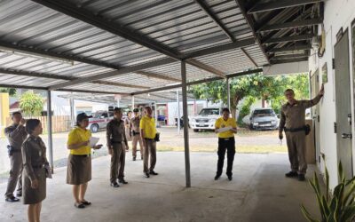 พล.ต.ต.ภิรมย์ สวนทอง ผบก.ภ.จว.ยโสธร มอบให้ พ.ต.อ.อดิเทพ พิชาดุลย์ รอง ผบก.ภ.จว.ยโสธร ประธานคณะกรรมการบ้านพัก , พ.ต.อ.วีรพล เจริญวิศาล ผกก.ฝอ.ภ.จว.ยโสธร เลขานุการ , พ.ต.ท.หญิง สาริสา พิณทอง รอง ผกก.ฝอ.ภ.จว.ยโสธร ผู้ช่วยเลขานุการ เเละคณะกรรมการบ้านพัก พร้อมด้วยเจ้าหน้าที่ที่เกี่ยวข้อง ร่วมออกตรวจ โครงการบ้านพักข้าราชการตำรวจน่าอยู่ ประจำปี 2567