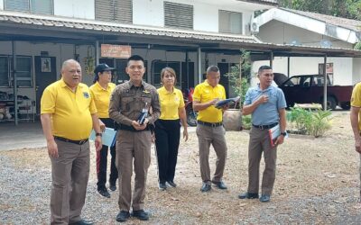 พล.ต.ต.ภิรมย์ สวนทอง ผบก.ภ.จว.ยโสธร มอบให้ พ.ต.อ.อดิเทพ พิชาดุลย์ รอง ผบก.ภ.จว.ยโสธร ประธานคณะกรรมการบ้านพัก , พ.ต.อ.วีรพล เจริญวิศาล ผกก.ฝอ.ภ.จว.ยโสธร เลขานุการ , พ.ต.ท.หญิง สาริสา พิณทอง รอง ผกก.ฝอ.ภ.จว.ยโสธร ผู้ช่วยเลขานุการ เเละคณะกรรมการบ้านพัก พร้อมด้วยเจ้าหน้าที่ที่เกี่ยวข้อง ร่วมออกตรวจ โครงการบ้านพักข้าราชการตำรวจน่าอยู่ ประจำปี 2567 ภ.จว.ยโสธร ณ สภ.ทรายมูล