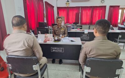 พ.ต.อ.บุรภัช บุรีภักดี รอง ผบก.ภ.จว.ยโสธร ได้เดินทางมาตรวจเยี่ยม สภ.ทรายมูล