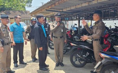 พล.ต.ต.ภิรมย์ สวนทอง ผบก.ภ.จว.ยโสธร มอบหมายให้พ.ต.อ.อานุภาพ ผิวอ่อน รองผบก.ภ.จว.ยโสธร ตรวจเยี่ยมโรงเรียนฯ ตามโครงการอาสาจราจรและปชส.ก่อนทำโครงการสุภาพบุรุษจราจร