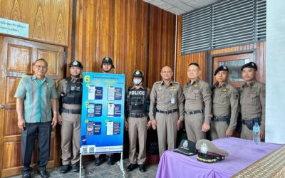 .พล.ต.ต.ภิรมย์ สวนทอง ผบก.ภ.จว.ยโสธร มอบหมายให้ พ.ต.อ.อานุภาพ ผิวอ่อน รองผบก.ภ.จว.ยโสธร และพ.ต.อ.ประสิทธิ์ เพชรรัตน์ ผกก.สภ.เมืองยโสธร ตรวจแถว/ความพร้อม จนท.ตร.ประจำหน่วยรับสมัครสว.อำเภอเมืองยโสธร