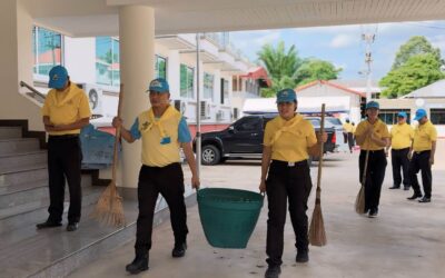 พล.ต.ต.ภิรมย์ สวนทอง ผบก.ภ.จว.ยโสธร มอบหมายให้ พ.ต.อ.สานิตย์ ไชยสถิตย์ รอง ผบก. ภ.จว.ยโสธร พร้อมด้วยข้าราชการตำรวจจิตอาสา กก.ฝอ.ภ.จว.ยโสธร , กลุ่มงานสอบสวน ภ.จว.ยโสธร จัดกิจกรรมจิตอาสาพัฒนา ประจำสัปดาห์ เพื่อทำความสะอาด และปรับปรุงภูมิทัศน์ อาคารที่ทำการ ตำรวจภูธรจังหัดยโสธร และทำ 5 ส. ในบริเวณห้องทำงาน เพื่อให้มีความพร้อมในการให้บริการแก่ประชาชน