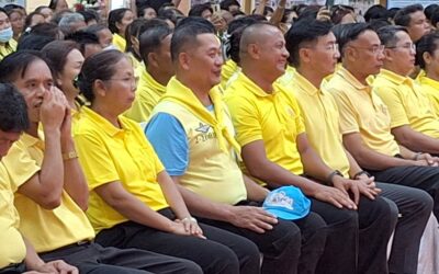 . พล.ต.ต.ภิรมย์ สวนทอง ผบก.ภ.จว.ยโสธร มอบหมายให้ พ.ต.อ.สานิตย์ ไชยสถิตย์ รอง ผบก.ภ.จว.ยโสธร ร่วมกิจกรรมเฉลิมฉลองธงตราสัญญาลักษณ์งานเฉลิมพระเกียรติพระบาทสมเด็จพระเจ้าอยู่หัว เนื่องในโอกาสพระราชพิธีมหามงคลเฉลิมพระชนมพรรษา 6 รอบ 28 กรกฎาคม 2567