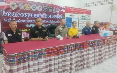 พล.ต.ต.ภิรมย์ สวนทอง ผบก.ภ.จว.ยโสธร มอบหมายให้ พ.ต.อ.สานิตย์ ไชยสถิตย์ รอง ผบก.ภ.จว.ยโสธร และ พ.ต.ท.โชตินันต์ โชติเนตร รอง ผกก.สส.ภ.จว.ยโสธร ฝอ.ศอ.ปส.ภ.จว.ยโสธร ออกตรวจเยี่ยมโครงการชุมชนบำบัดพื้นที่แพร่ระบาดยาเสพติด ตามนโยบายเร่งด่วนของรัฐบาล ณ บ้านดอนสวรรค์ หมู่ 2 ต.กุดแห่ อ.เลิงนกทา จว.ยโสธร