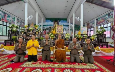 พล.ต.ต.ภิรมย์ สวนทอง ผบก.ภ.จว.ยโสธร มอบหมายให้ พ.ต.อ.อานุภาพ ผิวอ่อน รองผบก.ภ.จว.ยโสธร เป็นประทาน ประชุมตร.สภ เลิงนกทาเตรียมความพร้อมในพิธีถวายรถไฟฟ้าพระราชทานแด่ พระครูสถิตธรรมคุณ ณ วัดสุมังตลาราม