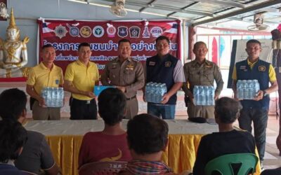 พล.ต.ต.ภิรมย์ สวนทอง ผบก.ภ.จว.ยโสธร มอบหมายให้ พ.ต.อ.สานิตย์ ไชยสถิตย์ รอง ผบก.ภ.จว.ยโสธร ออกตรวจเยี่ยมโครงการชุมชนบำบัดพื้นที่แพร่ระบาดยาเสพติด ตามนโยบายเร่งด่วนของรัฐบาล ณ ศาลาวัดป่าพุทธิคุณ บ้านหนองแหน
