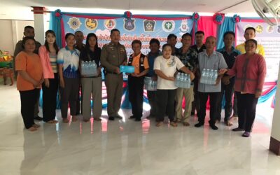 พล.ต.ต.ภิรมย์ สวนทอง ผบก.ภ.จว.ยโสธร มอบหมายให้ พ.ต.อ.สานิตย์ ไชยสถิตย์ รอง ผบก.ภ.จว.ยโสธร ออกตรวจเยี่ยมโครงการชุมชนบำบัดพื้นที่แพร่ระบาดยาเสพติด ตามนโยบายเร่งด่วนของรัฐบาล ณ บ้านเหล่าหันทราย หมู่ 6 ต.ส้มผ่อ อ.ไทยเจริญ จว.ยโสธร ซึ่งเป็นหมู่บ้านดำเนินการโครงการชุมชนบำบัดอย่างยั่งยืนฯ สภ.ไทยเจริญ จว.ยโสธร