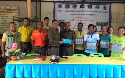 พล.ต.ต.ภิรมย์ สวนทอง ผบก.ภ.จว.ยโสธร มอบหมายให้ พ.ต.อ.สานิตย์ ไชยสถิตย์ รอง ผบก.ภ.จว.ยโสธร ออกตรวจเยี่ยมชุดปฏิบัติการชุมชนบำบัดอย่างยั่งยืนในพื้นที่แพร่ระบาดยาเสพติด ตามนโยบายเร่งด่วนของรัฐบาล สภ.คำเขื่อนแก้ว จว.ยโสธร ณ ศาลาวัดบ้านขี้เหล็ก