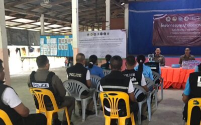 พล.ต.ต.ภิรมย์ สวนทอง ผบก.ภ.จว.ยโสธร มอบหมายให้ พ.ต.อ.สานิตย์ ไชยสถิตย์ รอง ผบก.ภ.จว.ยโสธร ออกตรวจเยี่ยมชุดปฏิบัติการชุมชนบำบัดอย่างยั่งยืนในพื้นที่แพร่ระบาดยาเสพติด ตามนโยบายเร่งด่วนของรัฐบาล สภ.ค้อวัง จว.ยโสธร ณ ศาลาวัดดงมะหรี่