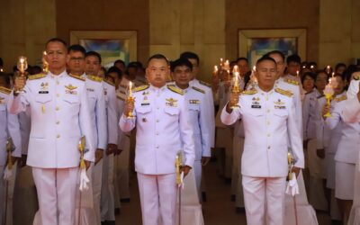 พล.ต.ต.ภิรมย์ สวนทอง ผบก.ภ.จว.ยโสธร ,พ.ต.อ.เศวก โพนทัน รอง ผบก..ภ.จว.ยโสธร,พ.ต.อ.สานิตย์ ไชยสถิตย์ รอง ผบก.ภ.จว.ยโสธร,พ.ต.อ.บุรภัช บุรีภักดี รอง ผบก.ภ.จว.ยโสธร,พ.ต.อ.วีรพล เจริญวิศาล ผกก.ฝอ.ภ.จว.ยโสธร,พ.ต.อ.ประสิทธิ์ เพชรรัตน์ ผกก.เมืองยโสธร,พ.ต.อ.ภูมิ ทองโพธิ์ ผกก.สส.ภ.จว.ยโสธร,พ.ต.ท.หญิง อุบลพัฒนา มูลสาร รอง ผกก.ฝอ.ภ.จว.ยโสธร,พ.ต.ท.นิติพัฒน์ สิริปิติวัตน์ รอง ผกก.สส.ภ.จว.ยโสธร และข้าราชการตำรวจในสังกัด ร่วมกิจกรรมเฉลิมพระเกียรติพระบาทสมเด็จพระเจ้าอยู่หัว พิธีถวายเครื่องราชสักการะและวางพานพุ่ม และพิธีจุดเทียนถวายพระพรชัยมงคล เนื่องในโอกาสพระราชพิธีมหามงคลเฉลิมพระชนมพรรษา 6 รอบ 28 กรกฎาคม 2567