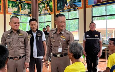 พล.ต.ต.ภิรมย์ สวนทอง ผบก.ภ.จว.ยโสธร มอบหมายให้ พ.ต.อ.บุรภัช บุรีภักดี รอง ผบก.ภ.จว.ยโสธร ออกตรวจเยี่ยมชุดปฏิบัติการชุมชนยั่งยืนฯ ของ สภ.เมืองยโสธร ณ ศาลาวัดบ้านคำน้ำสร้าง