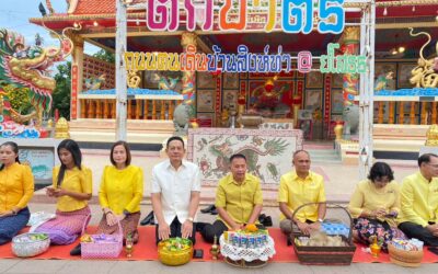 พล.ต.ต.ภิรมย์ สวนทอง ผบก.ภ.จว.ยโสธร มอบหมายให้พ.ต.อ.อานุภาพ ผิวอ่อน รองผบก.ภ.จว.ยโสธร ร่วมกิจกรรมตักบาตร กับหน.ส่วนราชการ ณ ศาลหลักเมือง