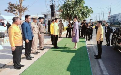 พล.ต.ต.ภิรมย์ สวนทอง ผบก.ภ.จว.ยโสธร มอบหมายให้ พ.ต.อ.เศวก โพนทัน รอง ผบก.ภ.จว.ยโสธร และ พ.ต.อ.สงบ พิมพ์มลัย ผกก.สภ.เลิงนกทา ร่วมต้อนรับ นางสาว ซาบีดา ไทยเศรษฐ์ รัฐมนตรีช่วยว่าการกระทรวงมหาดไทยและคณะ ในการตรวจราชการ ณ ศูนย์ราชการอำเภอเลิงนกทา