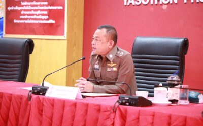 พล.ต.ต.ภิรมย์ สวนทอง ผบก.ภ.จว.ยโสธร พร้อมด้วย พ.ต.อ.วีรพล เจริญวิศาล ผกก.ฝอ.ภ.จว.ยโสธร, หน.สภ.ในสังกัด ภ.จว.ยโสธร และข้าราชการตำรวจที่เกี่ยวข้อง ร่วมการปฐมนิเทศและมอบนโยบายแก่นายสิบตำรวจใหม่ ที่ได้รับการแต่งตั้งมาดำรงตำแหน่งในสังกัดตำรวจภูธรจังหวัดยโสธร