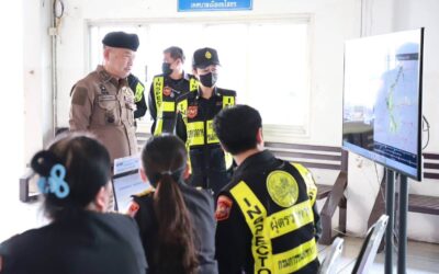 พล.ต.ต.ภิรมย์ สวนทอง ผบก.ภ.จว.ยโสธรตรวจพื้นที่ สถานีขนส่งผู้โดยสารจังหวัดยโสธร ร่วมกับเจ้าหน้าที่กรมการขนส่งทางบกจังหวัดยโสธร เพื่อวางแผนการอำนวยความสะดวกประชาชนที่เดินทางกลับภูมิลำเนาในพื้นที่จังหวัดยโสธร ช่วงเทศกาลสงกรานต์ พ.ศ.2568