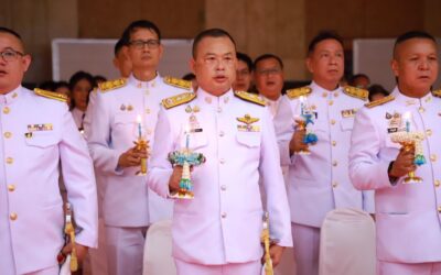 พล.ต.ต.ภิรมย์ สวนทอง ผบก.ภ.จว.ยโสธร พร้อมด้วย พ.ต.อ.ประสิทธิ์ เพชรรัตน์ ผกก.สภ.เมืองยโสธร, พ.ต.อ.เทอดไทย เข็มทอง ผกก.(สอบสวน)กลุ่มงานสอบสวน ภ.จว.ยโสธร และข้าราชการตำรวจในสังกัด ภ.จว.ยโสธร ร่วมพิธีพิธีถวายเครื่องราชสักการะวางพานพุ่ม และพิธีจุดเทียนถวายพระพรชัยมงคล กิจกรรมเฉลิมพระเกียรติสมเด็จพระนางเจ้าสิริกิติ์ พระบรมราชินีนาถ พระบรมราชชนนีพันปีหลวง เนื่องในโอกาสวันเฉลิมพระชนมพรรษา 12 สิงหาคม 2568