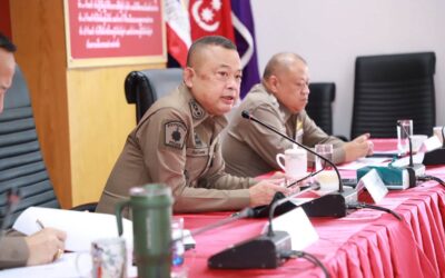 พล.ต.ต.ภิรมย์ สวนทอง ผบก.ภ.จว.ยโสธร พร้อมด้วย พ.ต.อ.เศวก โพนทัน รอง ผบก.ภ.จว.ยโสธร, พ.ต.อ.อดิเทพ พิชาดุลย์ รอง ผบก.ภ.จว.ยโสธร, พ.ต.อ.บุรภัช บุรีภักดี รอง ผบก.ภ.จว.ยโสธร, พ.ต.อ.วีรพล เจริญวิศาล ผกก.ฝอ.ภ.จว.ยโสธร, พ.ต.อ.ภูมิ ทองโพธิ์ ผกก.สส.ภ.จว.ยโสธร, พ.ต.อ.เทอดไทย เข็มทอง ผกก.(สอบสวน)กลุ่มงานสอบสวน ภ.จว.ยโสธร, หน.สภ.ในสังกัด และ ฝอ.ภ.จว.ยโสธร ร่วมการประชุมบริหารตำรวจภูธรจังหวัดยโสธร ประจำเดือน พฤศจิกายน พ.ศ.2568