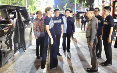 พล.ต.ต.ภิรมย์  สวนทอง ผบก.ภ.จว.ยโสธร พร้อมด้วยข้าราชการตำรวจผู้ปฏิบัติหน้าที่อำนวยความสะดวกด้านการจราจร และรักษาความปลอดภัย ร่วมให้การต้อนรับ นางสาวซาบีดา ไทยเศรษฐ์ รัฐมนตรีว่าการกระทรวงวัฒนธรรม เนื่องในโอกาส เดินทางมาปฏิบัติราชการ เป็นประธานเปิดงาน เทศกาลจุดไฟตูมกา หนึ่งเดียวในโลก จังหวัดยโสธร ประจำปี 2568