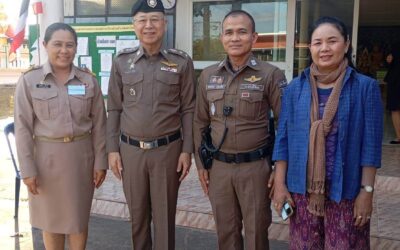 พ.ต.อ.เศวก โพนทัน รอง ผบก.ภ.จว.ยโสธร ได้มาตรวจเยี่ยมหน่วยเลือกตั้งสมาชิกสภาองค์การบริหารส่วนตำบล