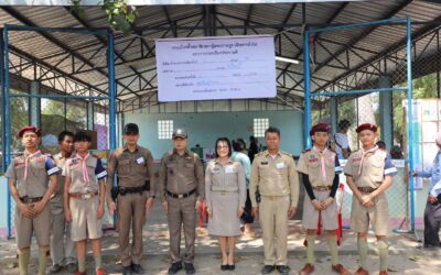 พล.ต.ต.ภิรมย์ สวนทอง ผบก.ภ.จว.ยโสธร ได้ออกตรวจติดตามการปฏิบัติงาน ในการรักษาความสงบเรียบร้อย การเลือกตั้งสมาชิกสภาผู้แทนราษฎรและการออกเสียงประชามติ หน่วยเลือกตั้งสมาชิกสภาผู้แทนราษฎร ของเขตเลือกตั้งที่ 2 ณ ศูนย์การเรียนรู้ตำบลย่อ