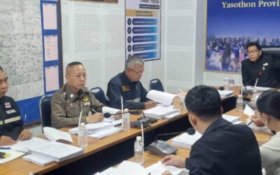พ.ต.อ.เศวก โพนทัน รอง ผบก.ภ.จว.ยโสธร เข้าร่วมประชุมคณะทำงานตรวจสอบการดำเนินการตามมาตรการในการจุดบั้งไฟ ตะไล หรือวัตถุอื่นใด ที่คล้ายคลึงกันในการจัดงานประเพณีบุญบั้งไฟ จังหวัดยโสธร (ชุดที่ 1) ครั้งที่ 2/2569